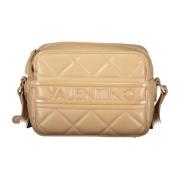 Beige Crossbody Taske med Justerbar Strop