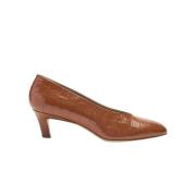 Croco Almond Shape Pumps