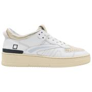 Skinnende Hvid Beige Sneakers