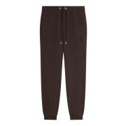 Sporty Brun Joggers Love Birds Broderi