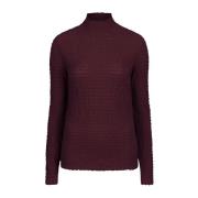 Tekstureret Wineberry Mauve Top