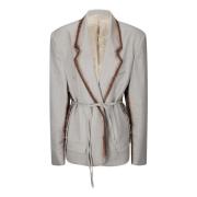 Skygge Korset Uld Blazer