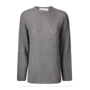 Langærmet sweater med rund hals