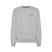 Bomuld Crewneck Sweatshirt med Broderet Logo