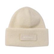 Hvid Gros Grain Beanie Hat