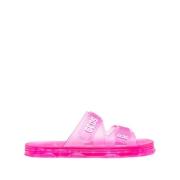 Fuchsia Sommer Slider Sandaler