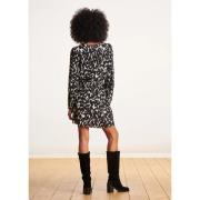 Leopard Print Kort Kjole Loose Fit