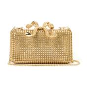 Rhinestone Clutch med Skulderrem