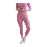 Peony Pink Ribbet Uld Leggings