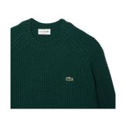 Grøn Uld Rundhals Sweater AW24