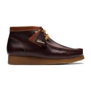 Burgundy Leather Wallabee Hiker Boot