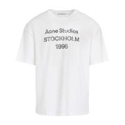 Logo T-shirt i Dusty White