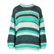 Mohair Uld Blanding Metallic Sweater