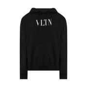 Hoodie med Valentino Print, Lavet i Italien