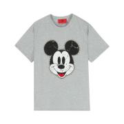 Mickey Mouse Print T-shirt