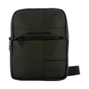 Sort Crossbody Taske med Tablet Lomme