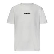 Hvid T-shirt med Logo