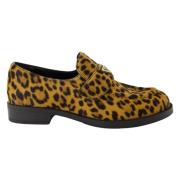 Leopard Velvet Loafers