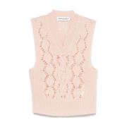 Pink Fisherman Cable Tank Top