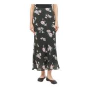 Blomstret Maxi Nederdel