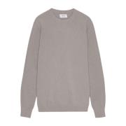 Moderne Crewneck Sweater med Ribdetaljer