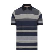 Grøn Stribet Polo Shirt