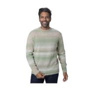 Grøn rund hals alpaka blanding sweater