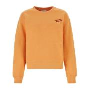 Orange Bomuldssweatshirt