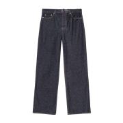 Blå Denim Wide Leg Jeans