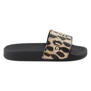 Leopard Print Slides Stilfuld Komfortabel Kvinder