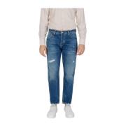 Slim bomuld jeans med elastanblanding