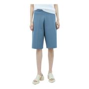 Strik Bermuda Shorts med Midterfolder