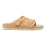 Suede Læder Sandaler