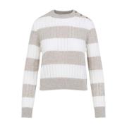 Stribet Cropped Sweater Alfeo