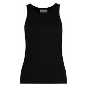 Ribbet Bomuld Tank Top