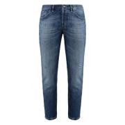 Kontraststing Straight-Leg Jeans