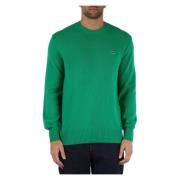 Klassisk pasform uld rund hals sweater