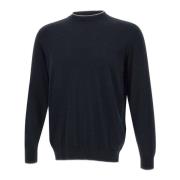 Sort Bomuld Cashmere Sweater