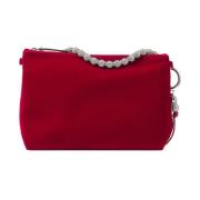 Rød Rubin Sølv Clutch Taske