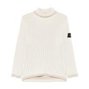 Ribstrik Rullekrave Sweater