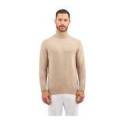 Kamelbrun uld-kashmir-blanding turtleneck