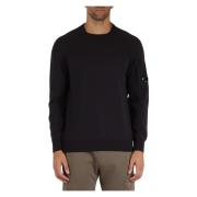 Uld Crewneck Sweater med Ærme lomme