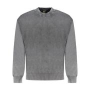 Sort Bomuld Crewneck Sweater