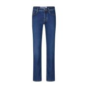 Slim Fit Jeans med broderede lommer