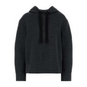 Mørk Grå Uldblanding Sweatshirt