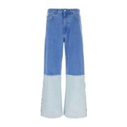 Bredbenet Denim Jeans