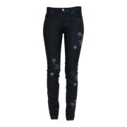 Sort Denim Lomme Taske