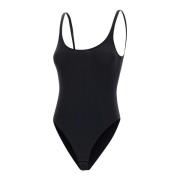 Sort Megan Bodysuit med Frontlogo