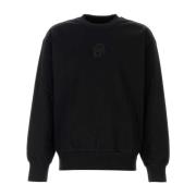 Stilfuld Sort Bomulds Sweatshirt