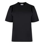 Ribbet Crew-Neck Bomuld T-shirt